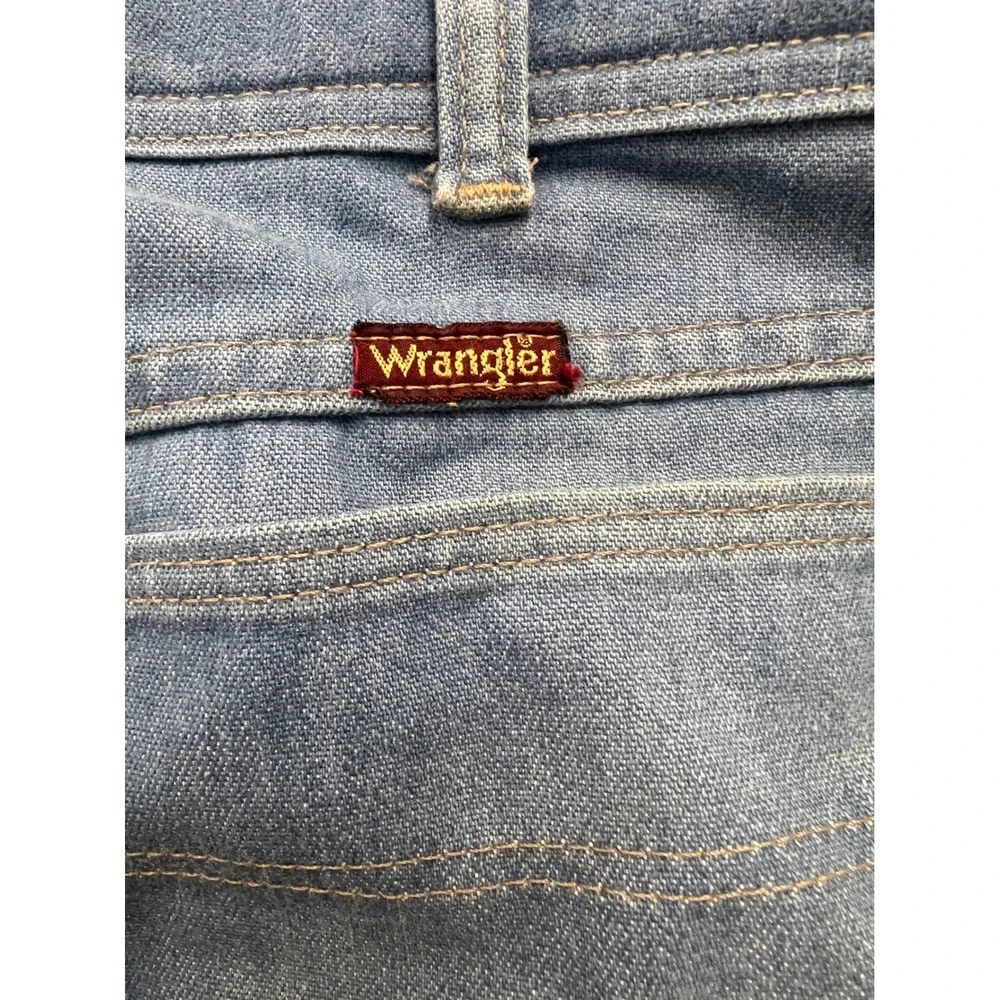 Wrangler Jeans Mens‎ 42x30 Blue Light Wash Straight Leg Vintage Made in USA